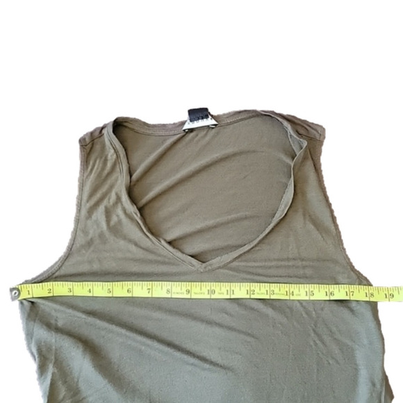 TROUVE Army Green Open Back Tank Size L - Picture 8 of 10